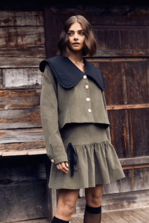 Sztruksowa marynarka jesień